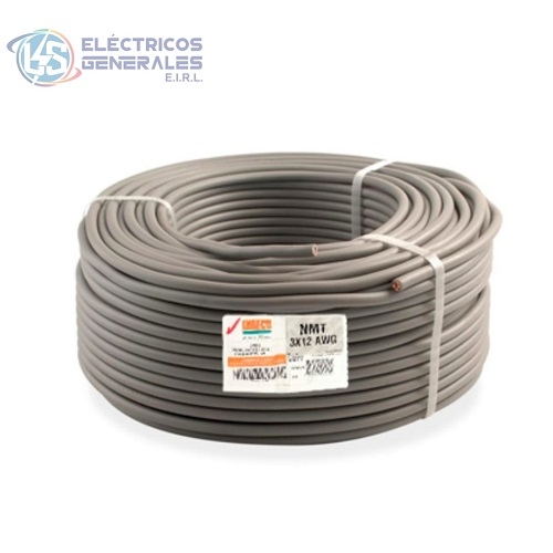 CONDUCTOR ELECTRICO 500V VULCANIZADO NMT 3X12AWG NDECO