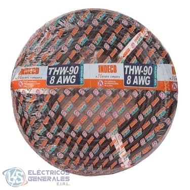 CONDUCTOR ELECTRICO 7 HILOS THW-90 N° 8 AWG INDECO