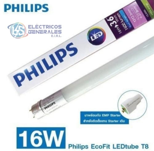 TUBO FLUORESCENTE LED ECOFIT 16W 6500K LUZ DIA 1600LMPHILIPS