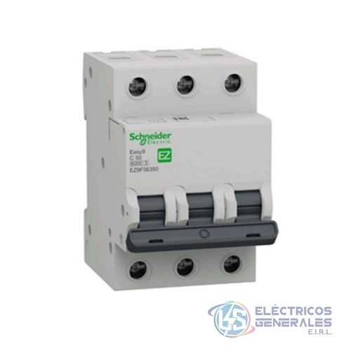 INTERRUPTOR TERMOMAGNETICO T/RIEL 3P 16-20-25-32-40-50-63AMP  2307400VAC 10/6KA  SCHNEIDER ELECTRIC