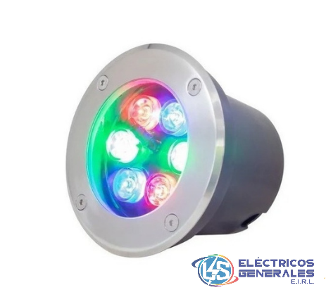 SPOT DE PISO RGB 6W 12VAC IP66