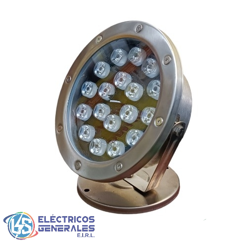 LUMINARIA LED SUMERGIBLE PARA PILETA 18W 6500K IP68 12V