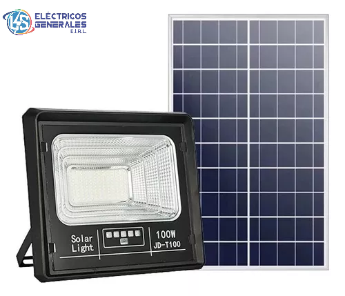 REFLECTOR LED CON PANEL SOLAR 100W IP66 6500K