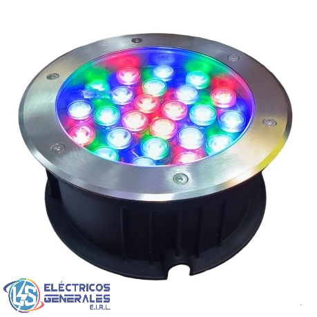 LUMINARIA DE PISO LED RGB 24X1W IP67
