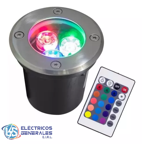 SPOT DE PISO LED IP68 RGB 3W 220V