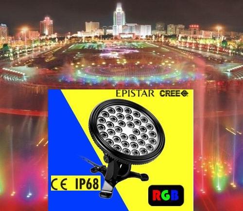 LUMINARIA SUMERGIBLE EMPOTRABLE IP68 RGB SMD 1X24W AC 12V